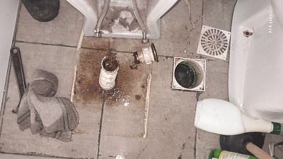 Cañeria tapada